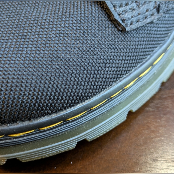 NWOT. Dr Martens Comb Unisex  Black Nylon Lace-Up/Zipper Boots. Ladies 5, Men 4. - Picture 8 of 13